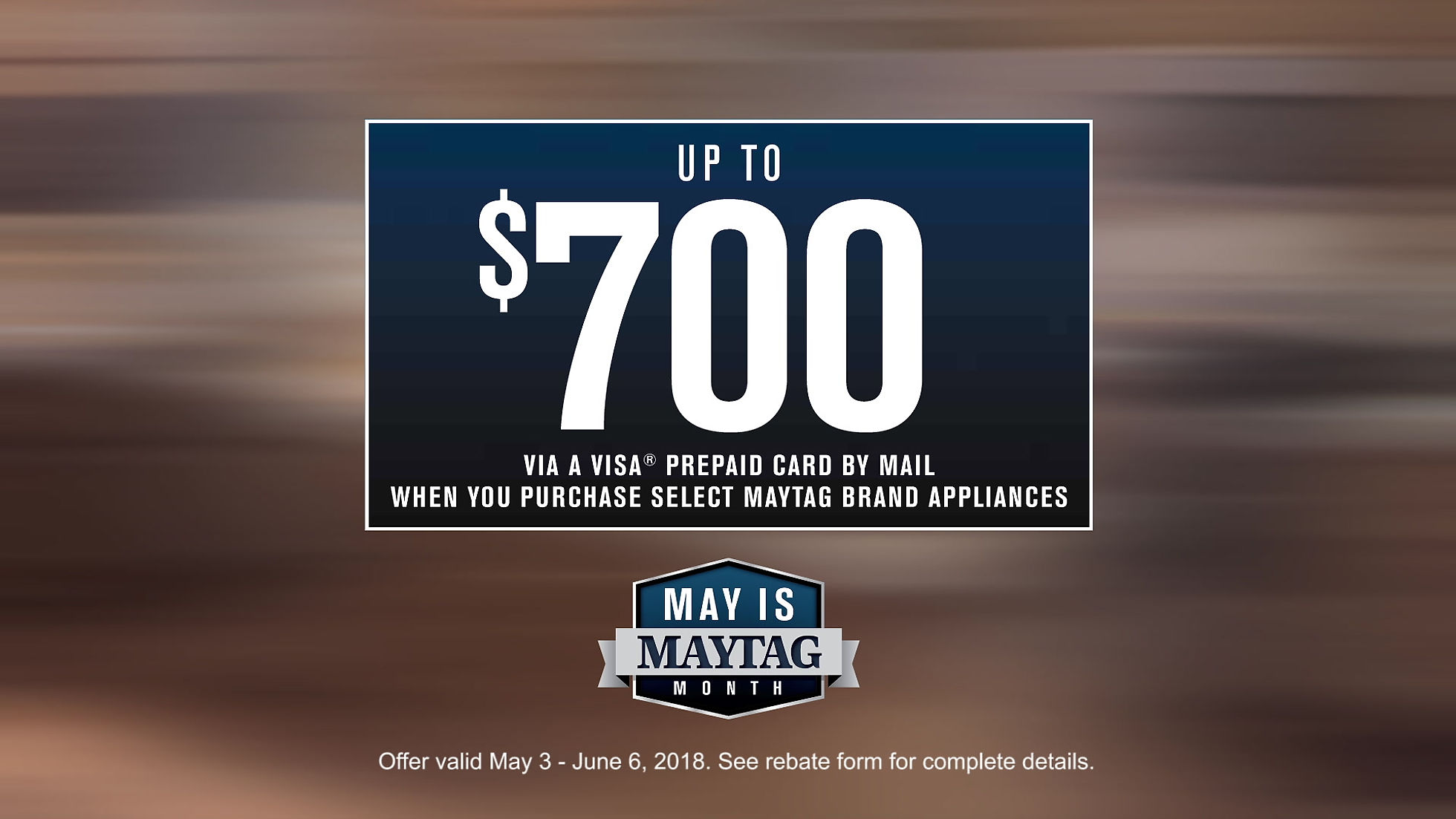 Maytag Month Example